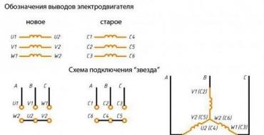 Схема подключения трехфазного двигателя